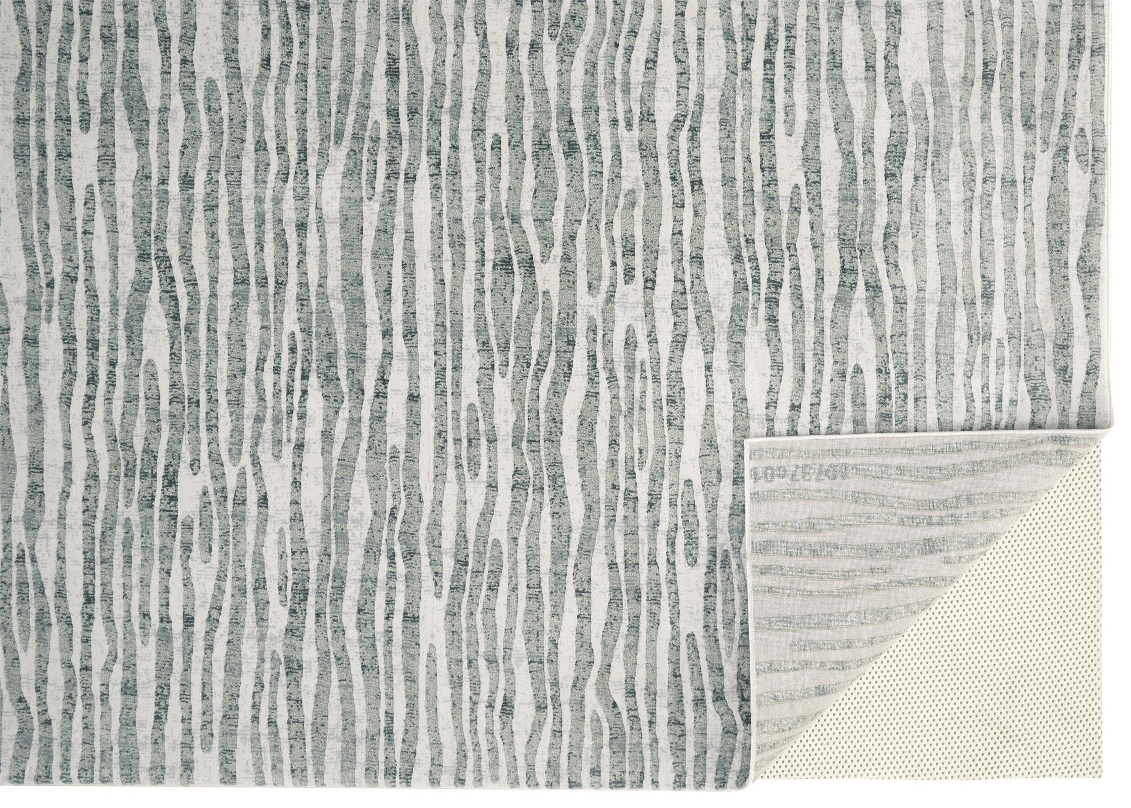 Feizy Atwell 3218F Rug in Green / Gray