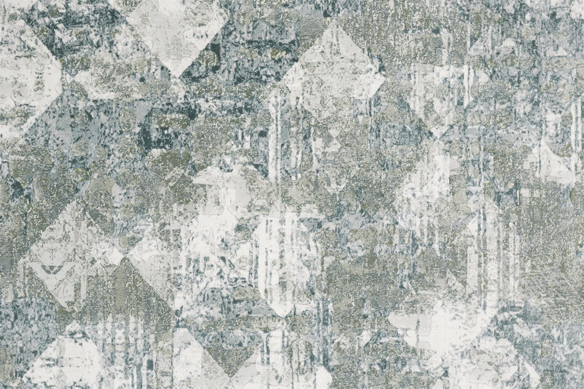 Feizy Atwell 3868F Rug in Green / Ivory