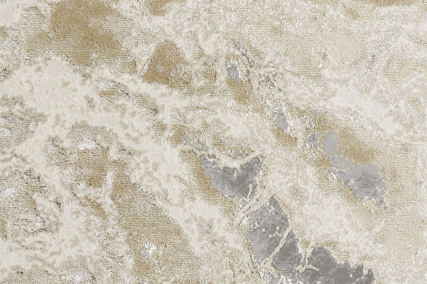 Feizy Aura 3563F Rug in Gray / Beige