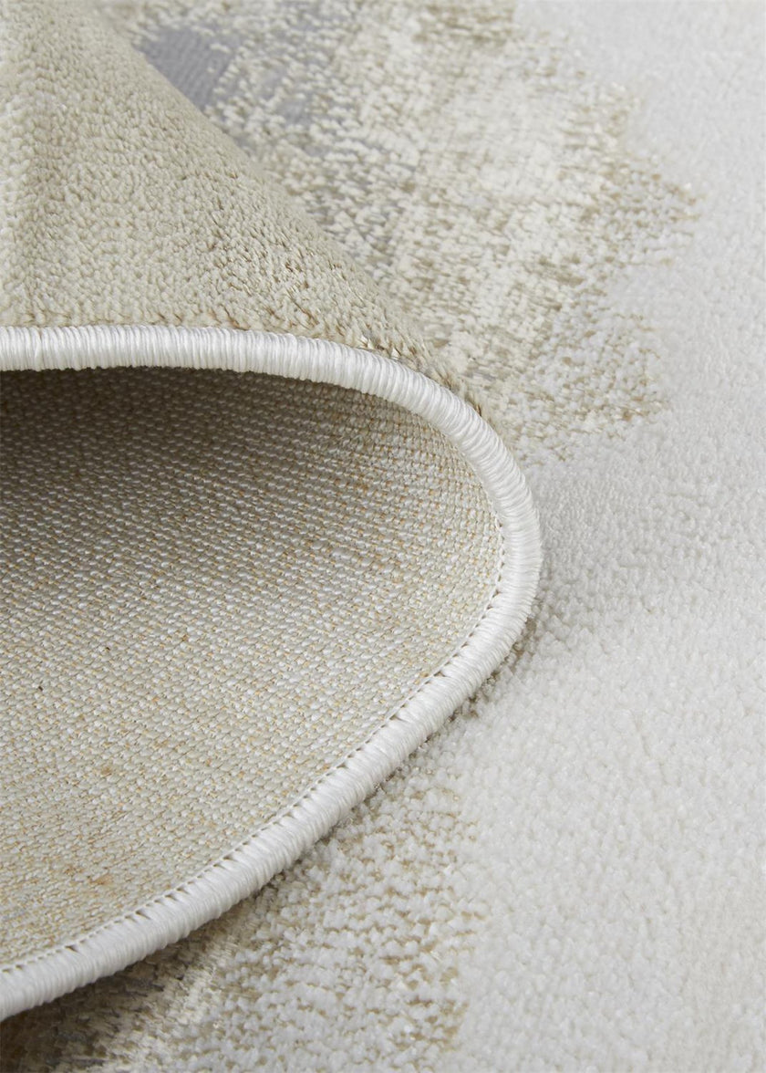 Feizy Aura 3727F Rug in Gold / Beige