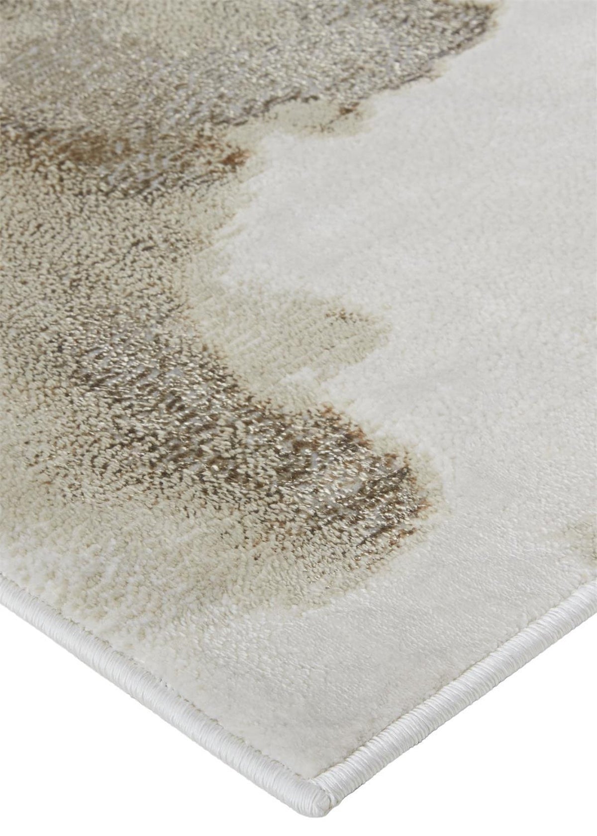 Feizy Aura 3727F Rug in Gold / Beige