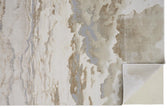 Feizy Aura 3727F Rug in Gold / Beige