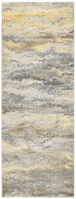 Feizy Aura 3735F Rug in Beige / Gold