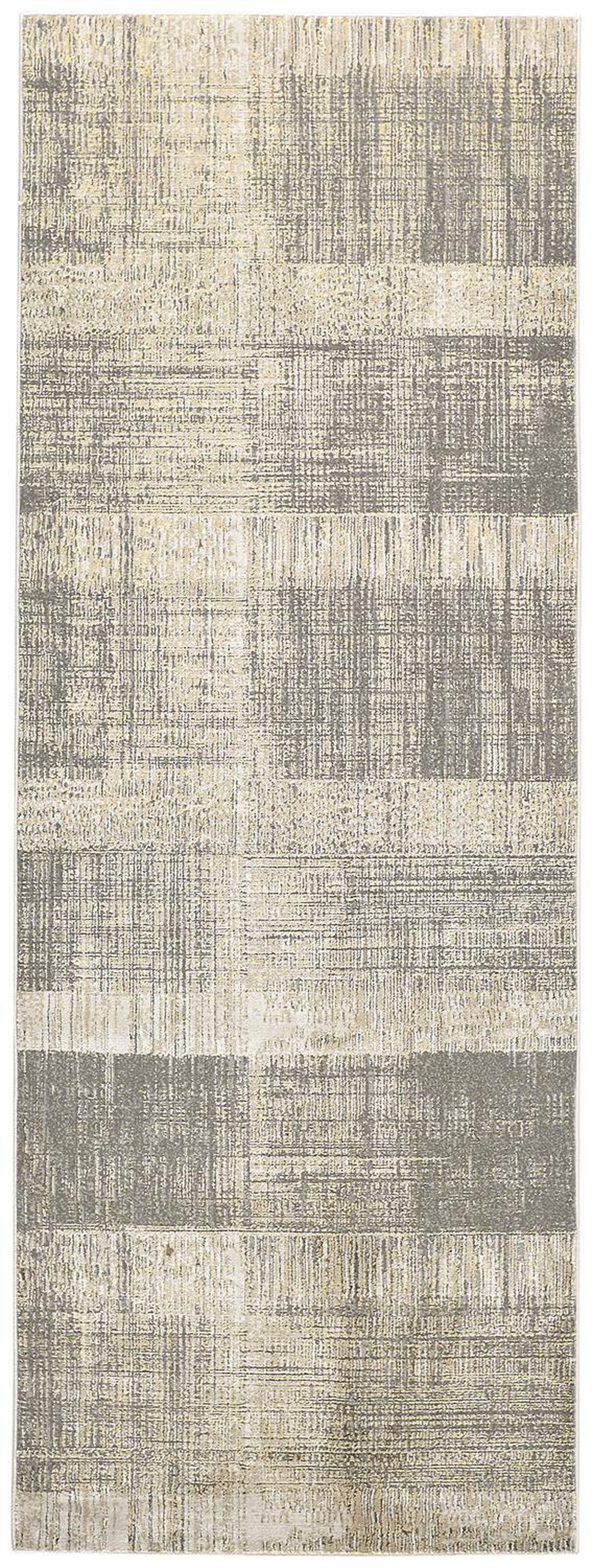 Feizy Aura 3736F Rug in Gray / Beige