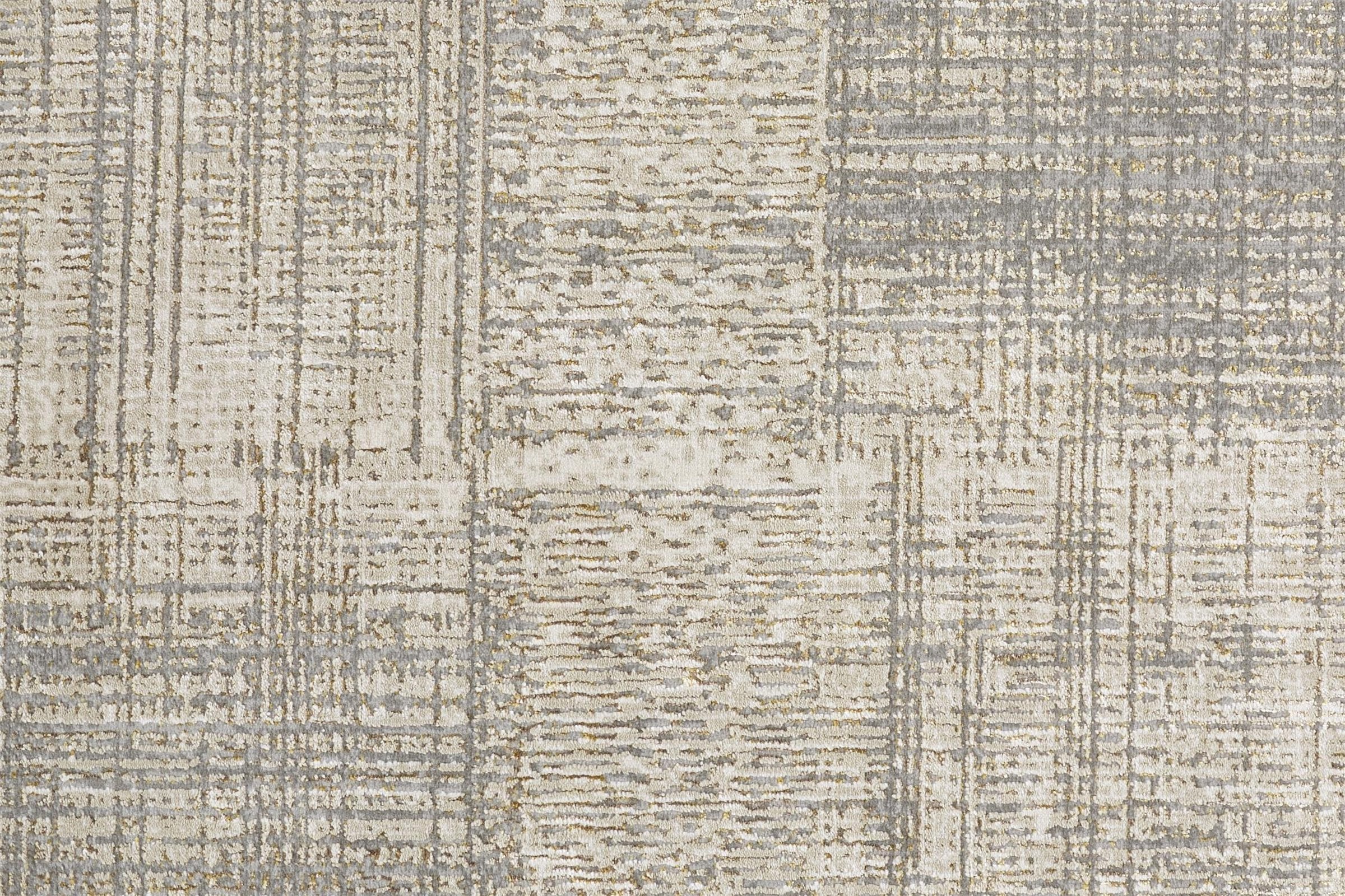 Feizy Aura 3736F Rug in Gray / Beige