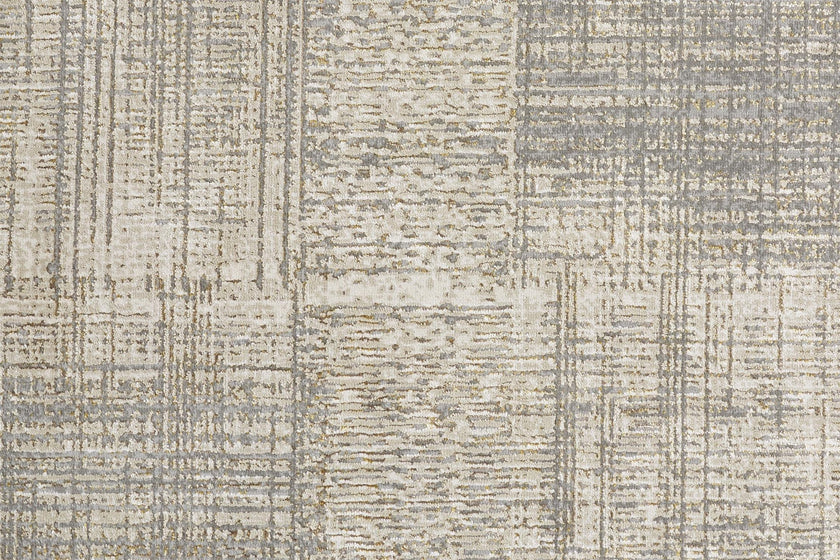 Feizy Aura 3736F Rug in Gray / Beige
