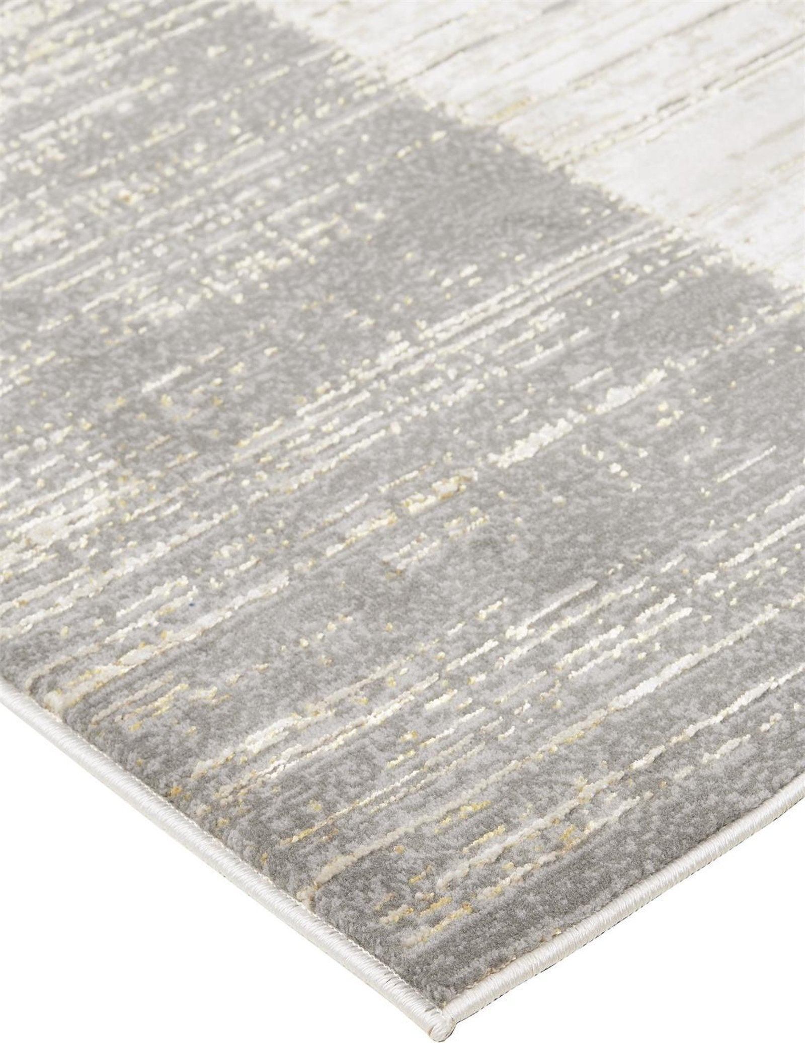 Feizy Aura 3736F Rug in Gray / Beige