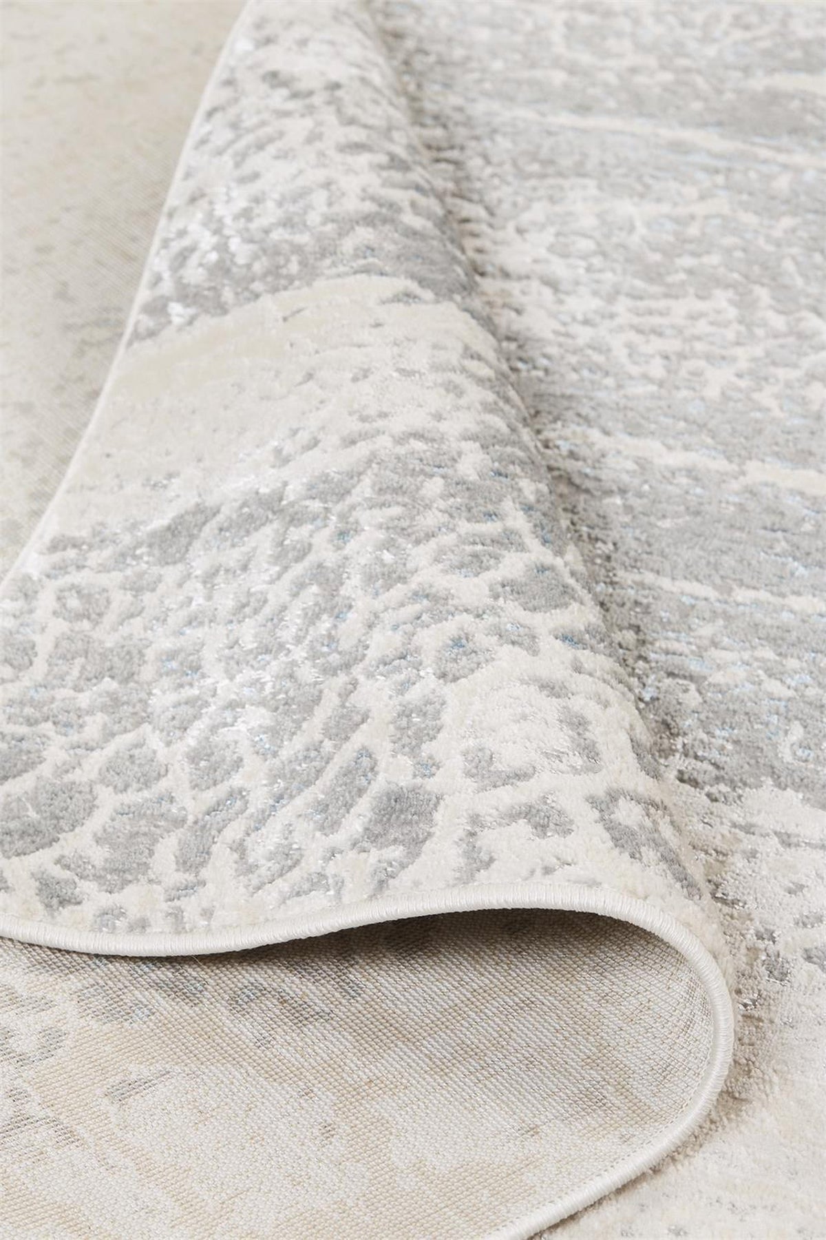 Feizy Azure 3401F Rug in Ivory / Silver