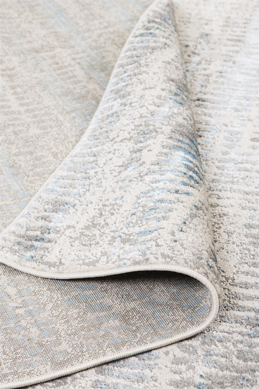 Feizy Azure 3402F Rug in Ivory / Silver