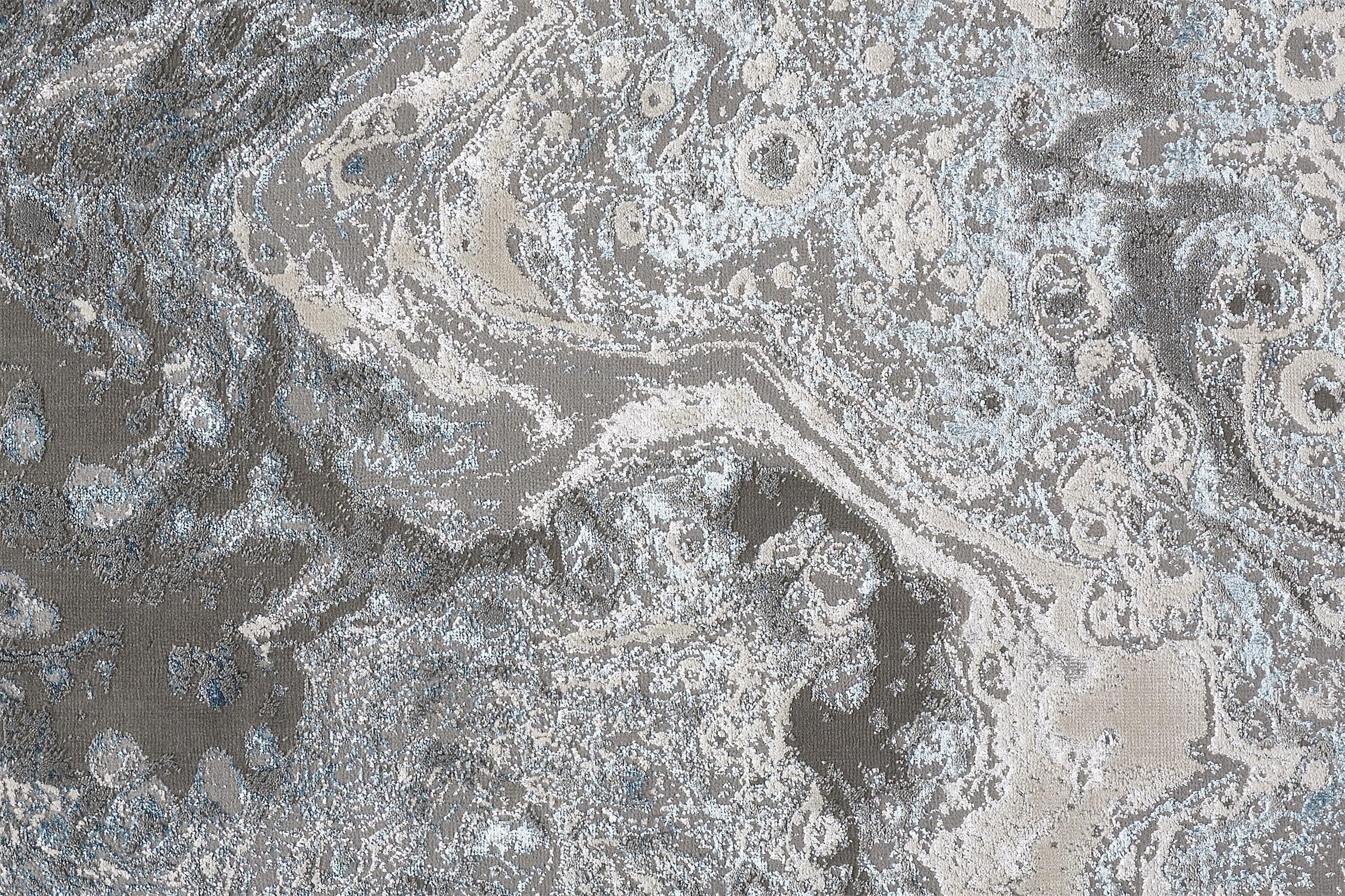 Feizy Azure 3405F Rug in Silver / Blue