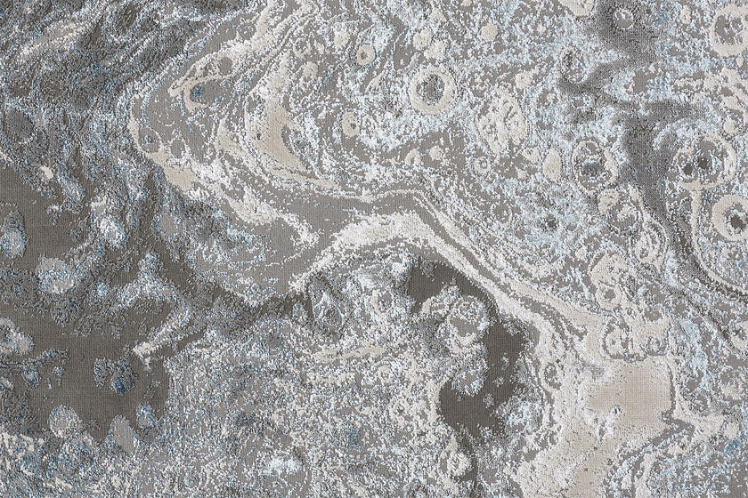 Feizy Azure 3405F Rug in Silver / Blue