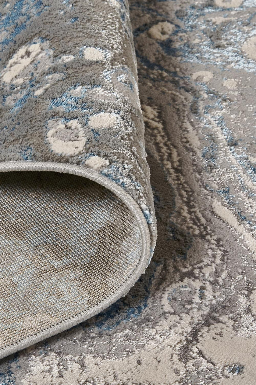 Feizy Azure 3405F Rug in Silver / Blue