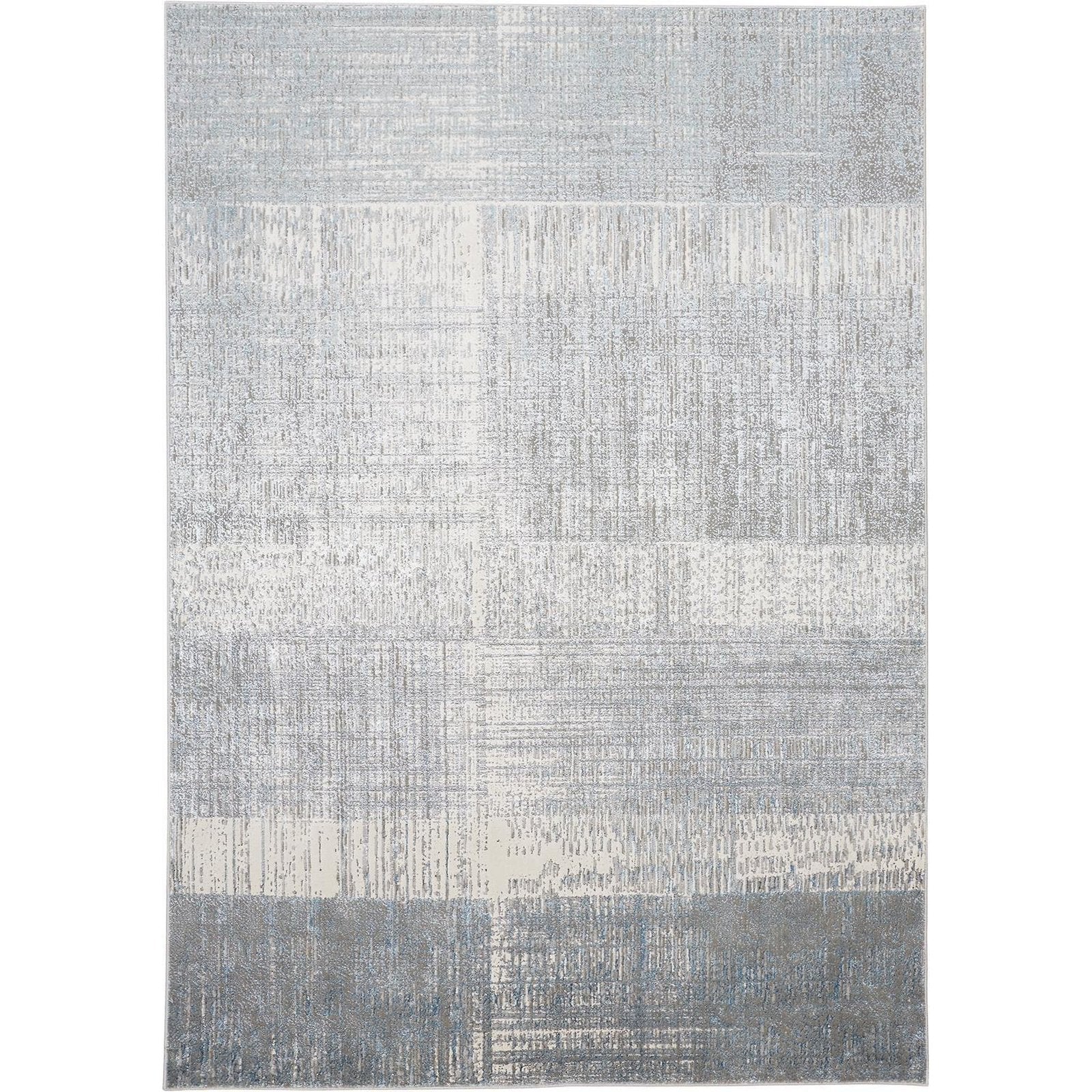 Feizy Azure 3413F Rug in Silver / Teal