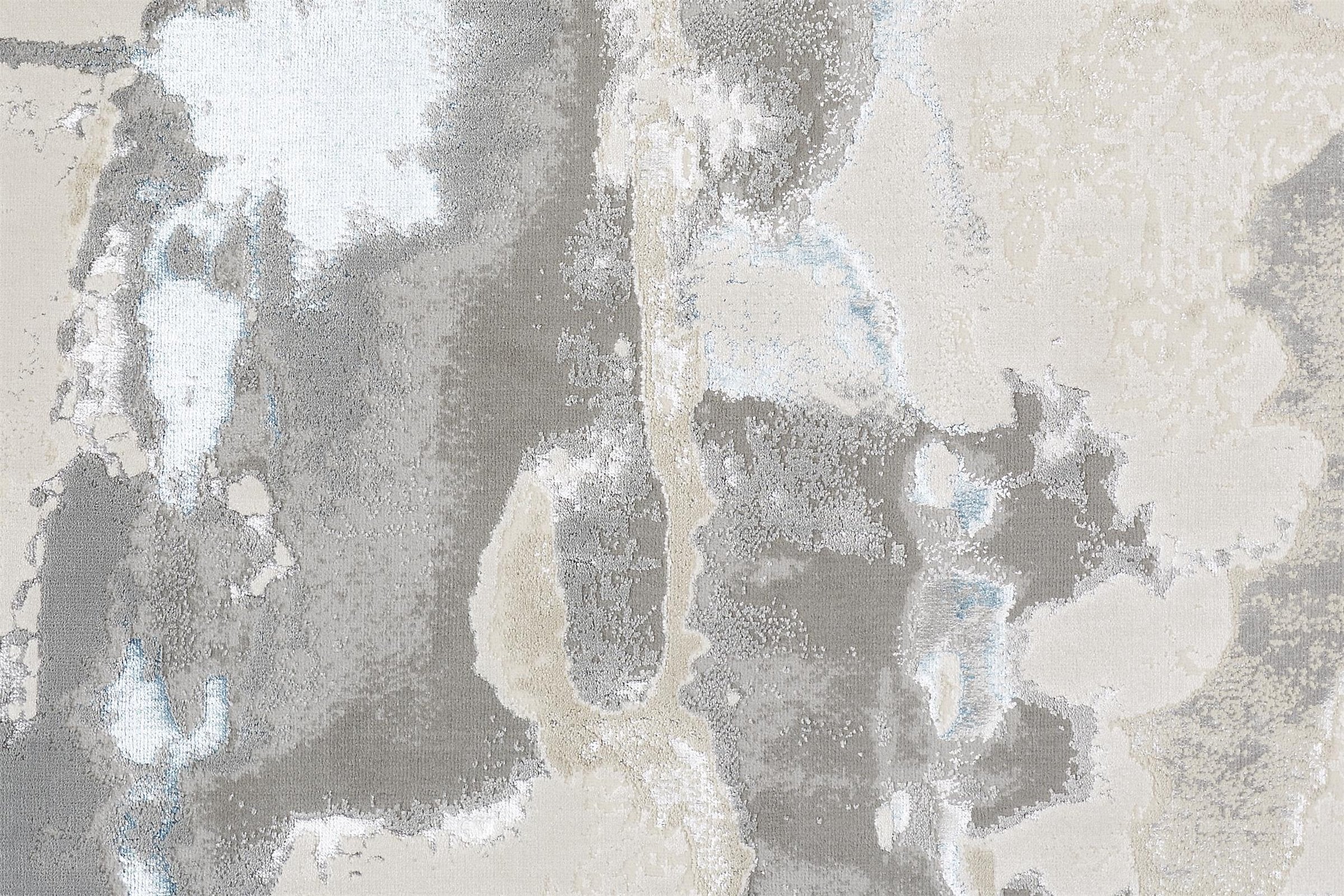 Feizy Azure 3525F Rug in Silver / Teal