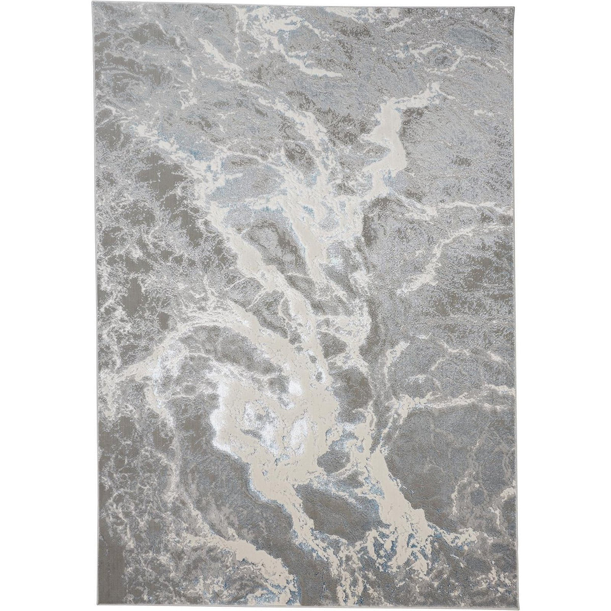 Feizy Azure 3539F Rug in Silver / Blue