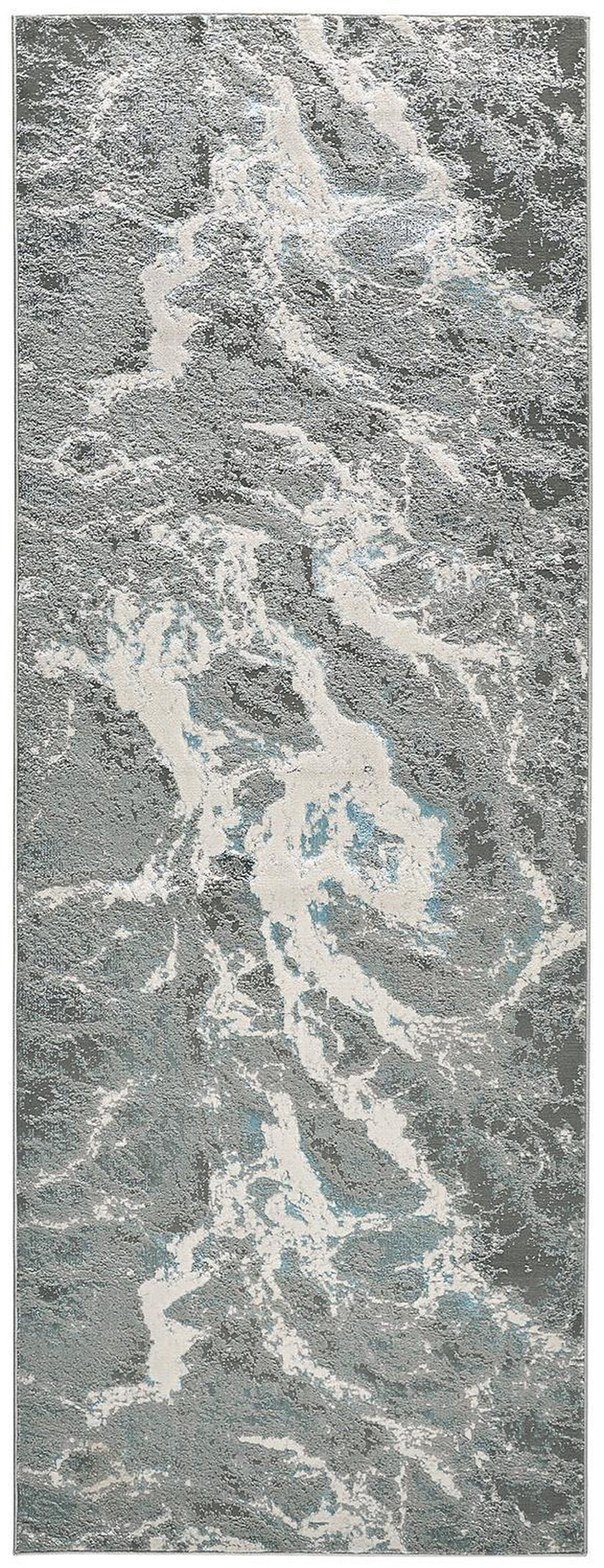 Feizy Azure 3539F Rug in Silver / Blue
