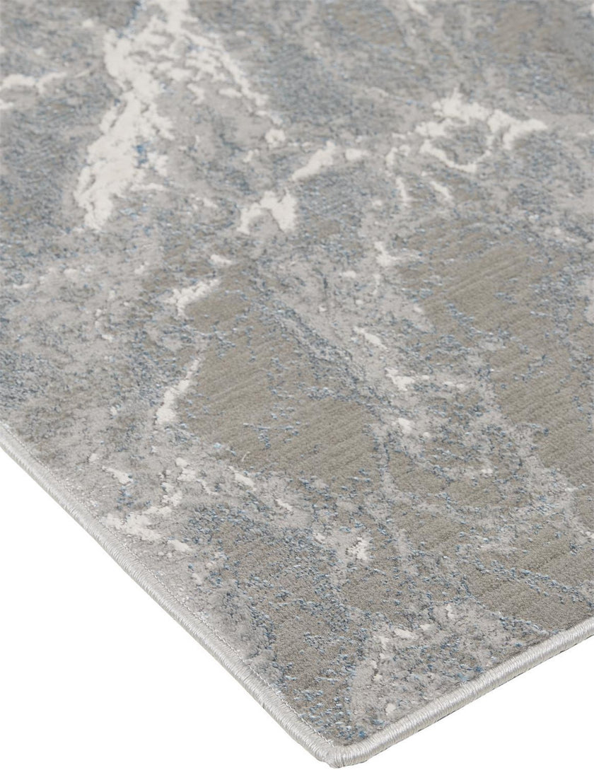 Feizy Azure 3539F Rug in Silver / Blue