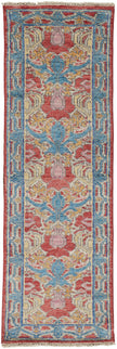 Feizy Beall 6633F Rug in Blue / Red