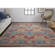 Feizy Beall 6633F Rug in Blue / Red