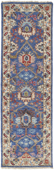 Feizy Beall 6708F Rug in Blue / Red
