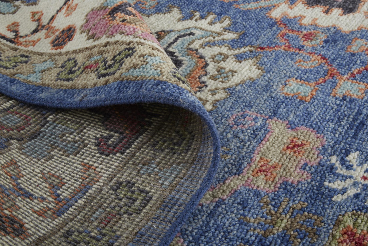 Feizy Beall 6708F Rug in Blue / Red
