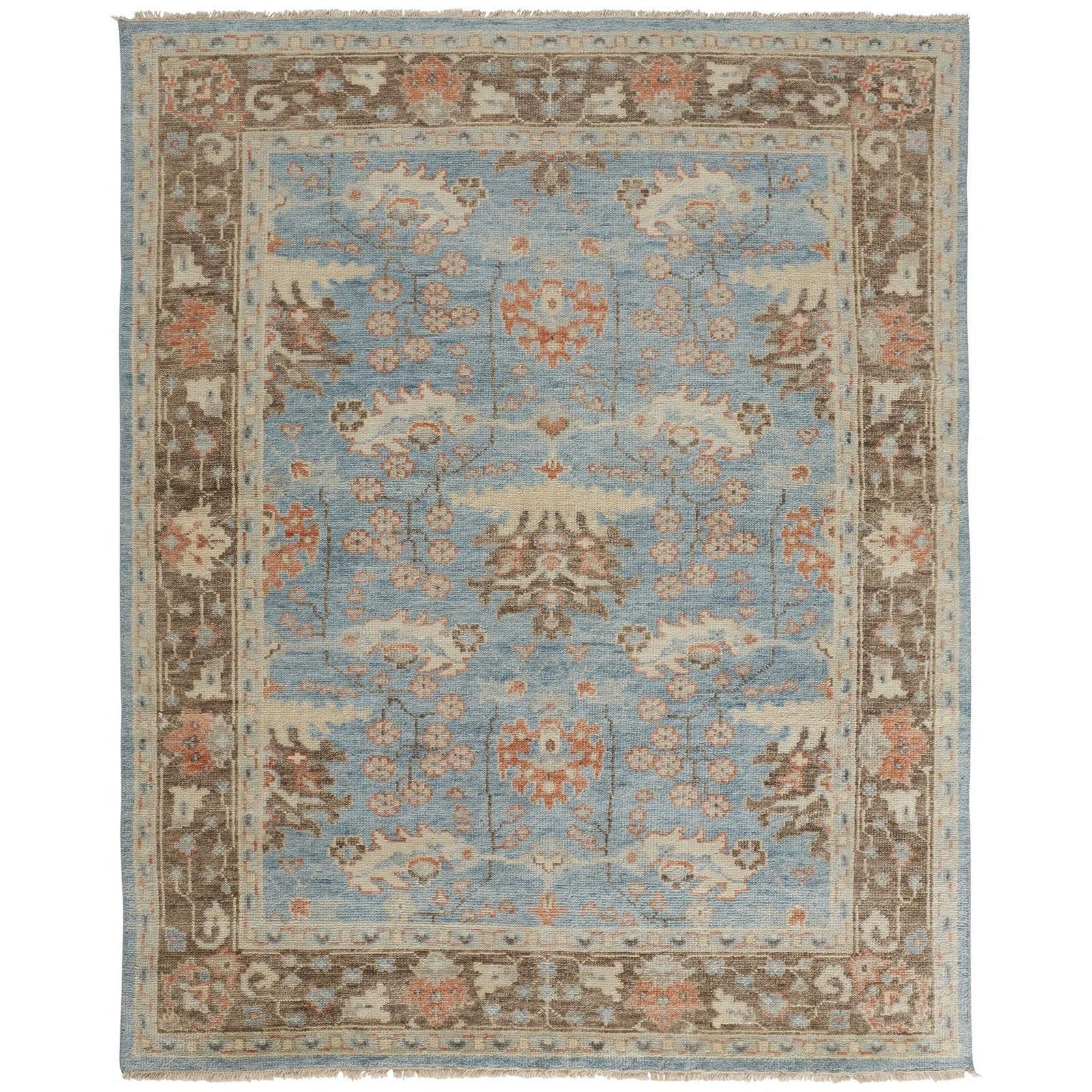 Feizy Beall 6710F Rug in Blue / Brown