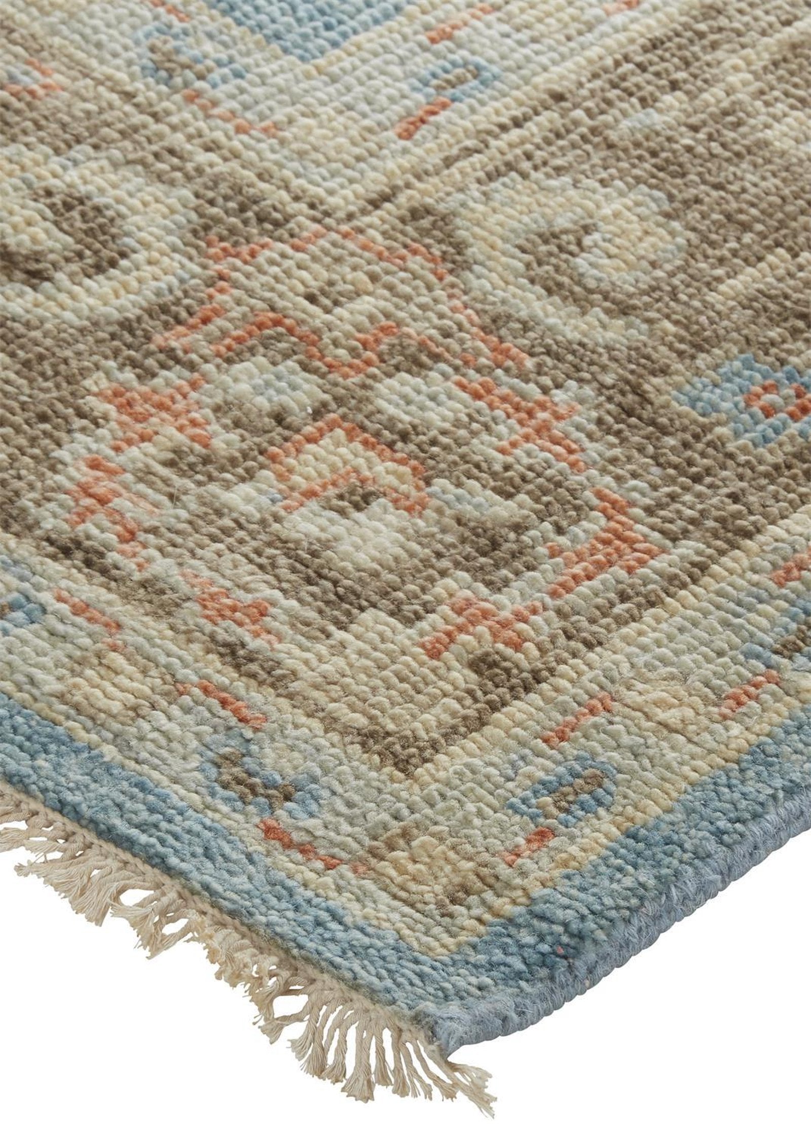 Feizy Beall 6710F Rug in Blue / Brown