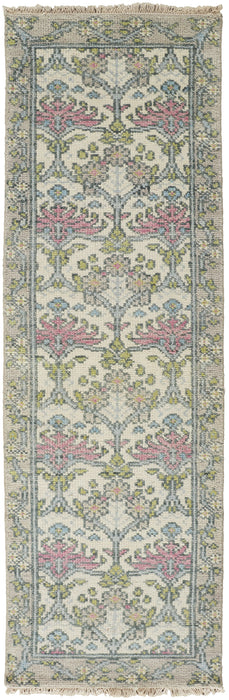 Feizy Beall 6714F Rug in Gray / Pink
