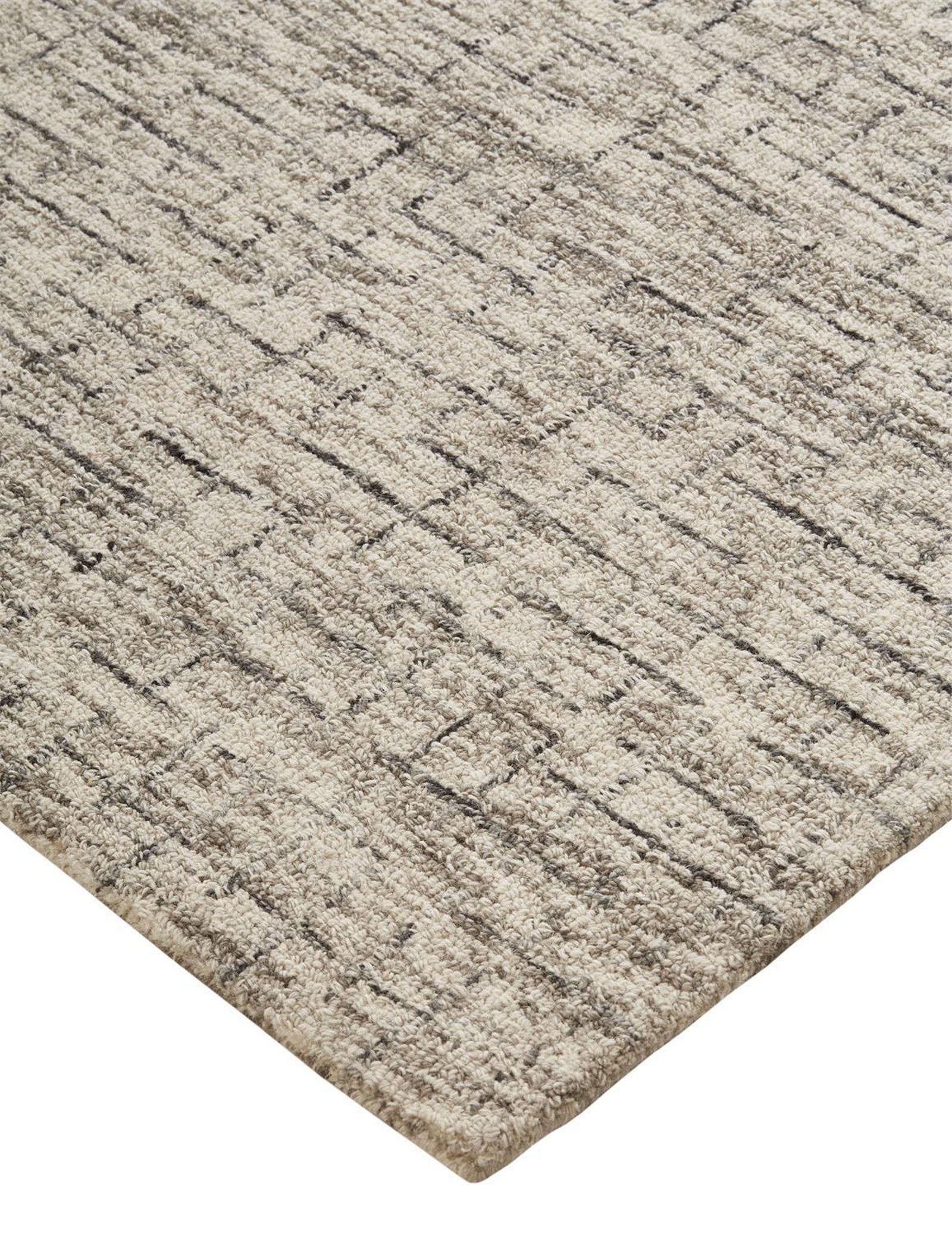 Feizy Belfort 8667F Rug in Ivory / Gray