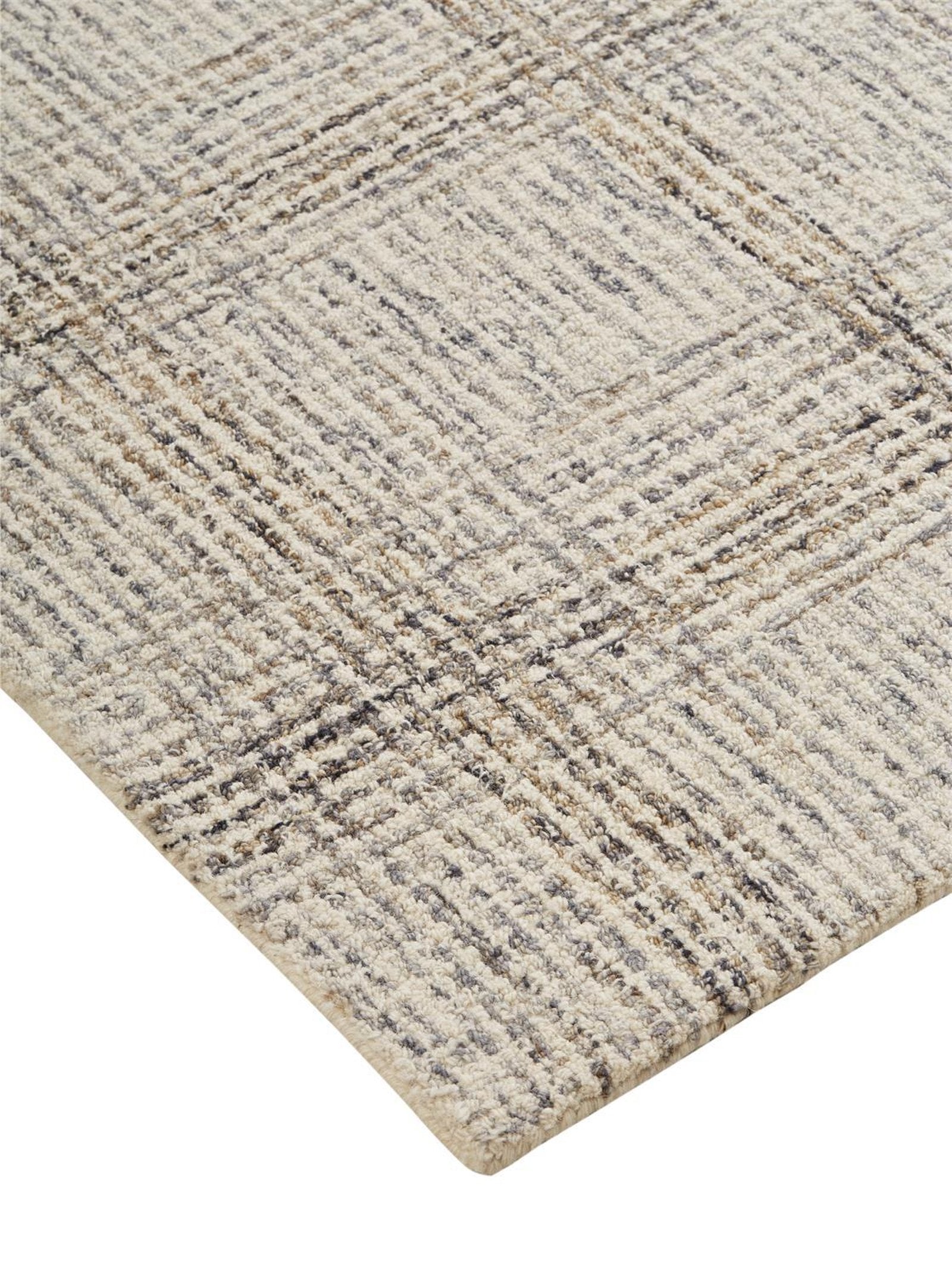 Feizy Belfort 8668F Rug in Ivory / Gray