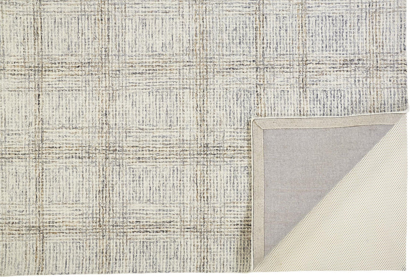 Feizy Belfort 8668F Rug in Ivory / Gray