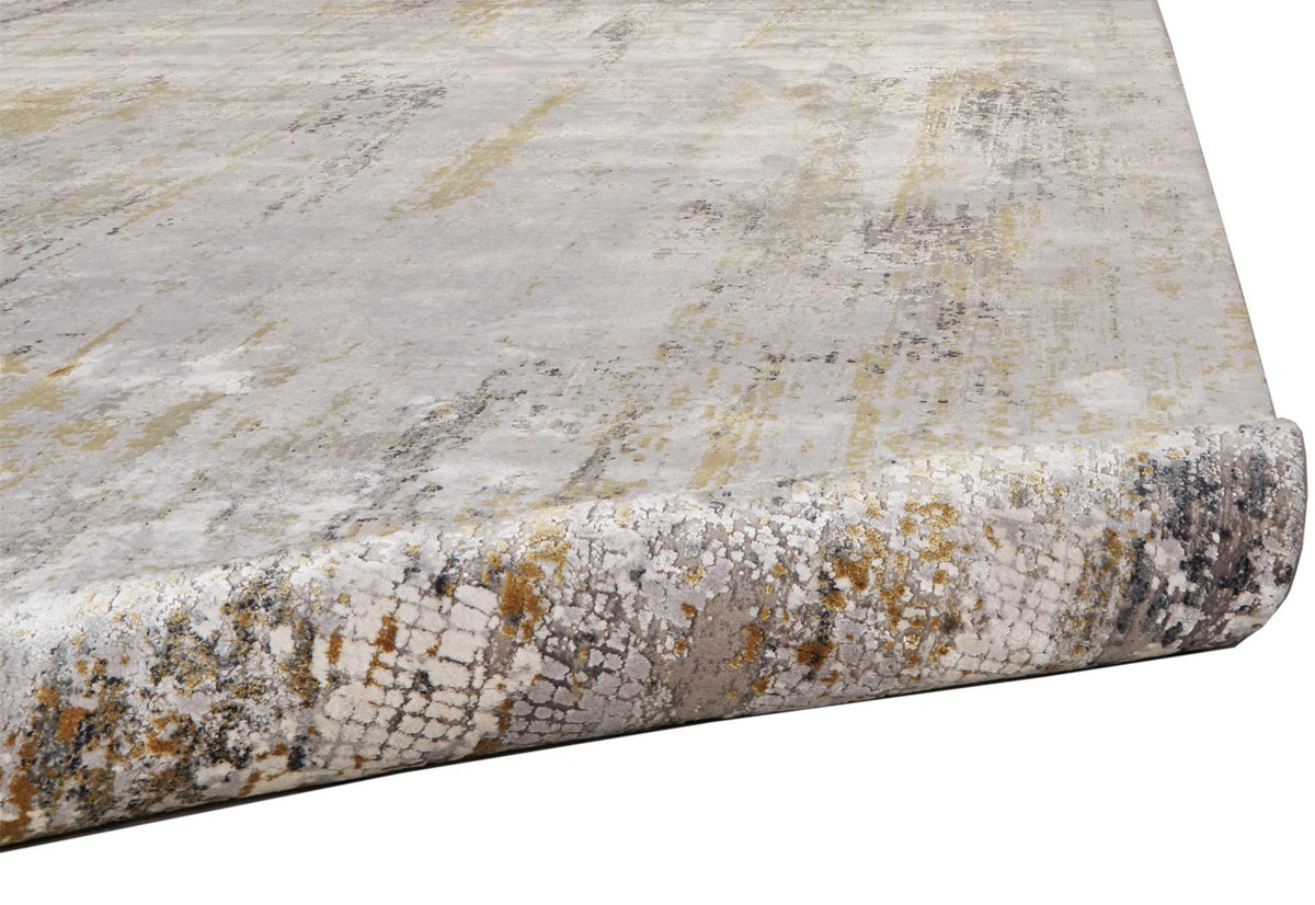 Feizy Cadiz 3887F Rug in Ivory/Gray
