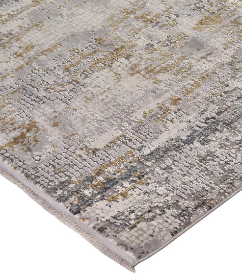Feizy Cadiz 3887F Rug in Ivory/Gray
