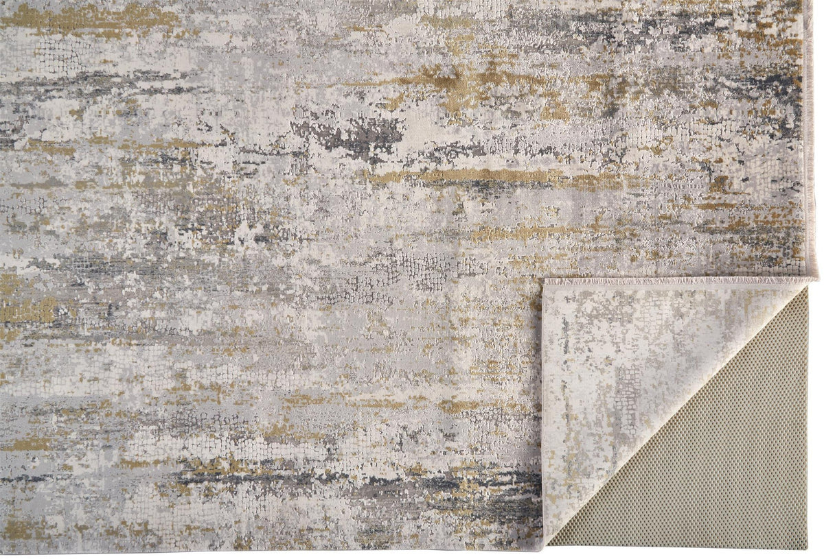 Feizy Cadiz 3887F Rug in Ivory/Gray