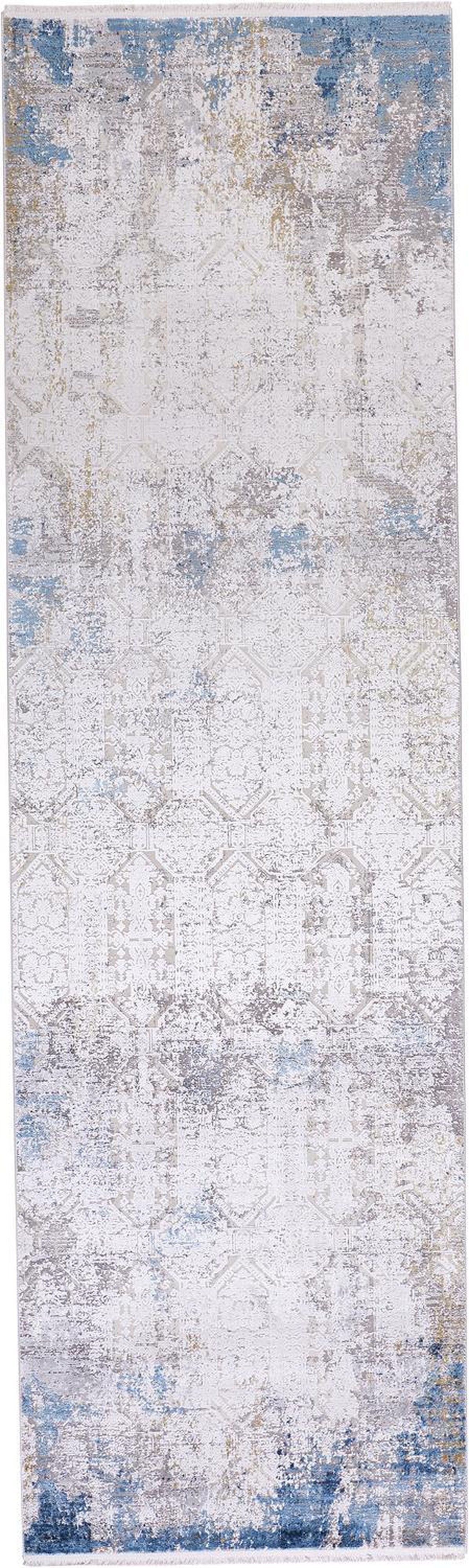 Feizy Cadiz 3889F Rug in Ivory/Blue
