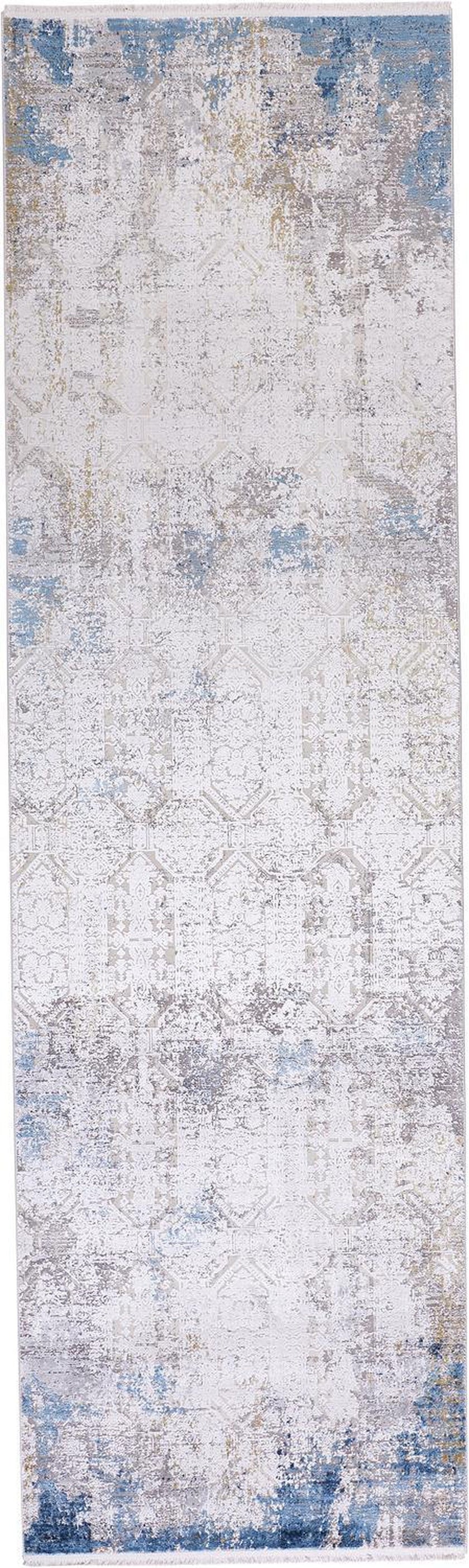 Feizy Cadiz 3889F Rug in Ivory/Blue