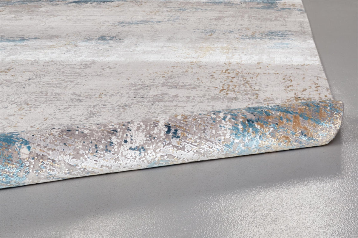 Feizy Cadiz 3889F Rug in Ivory/Blue