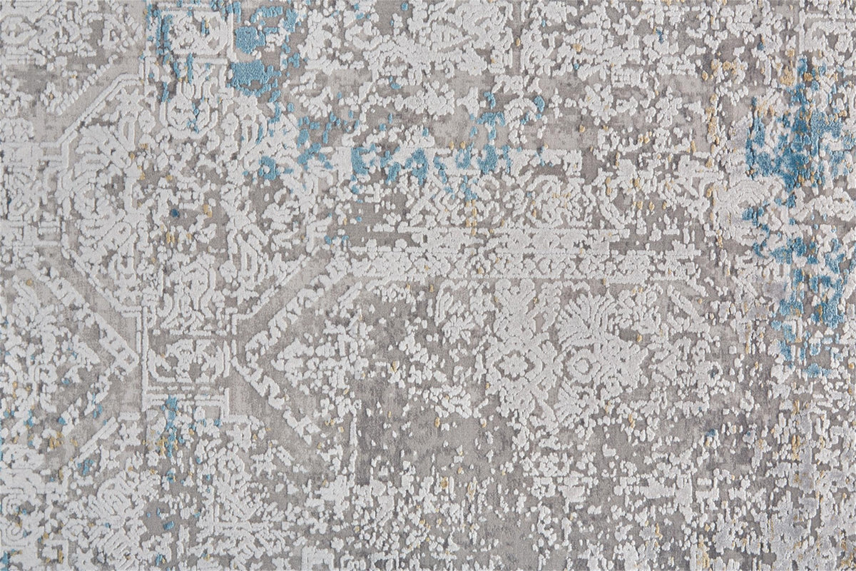 Feizy Cadiz 3889F Rug in Ivory/Blue
