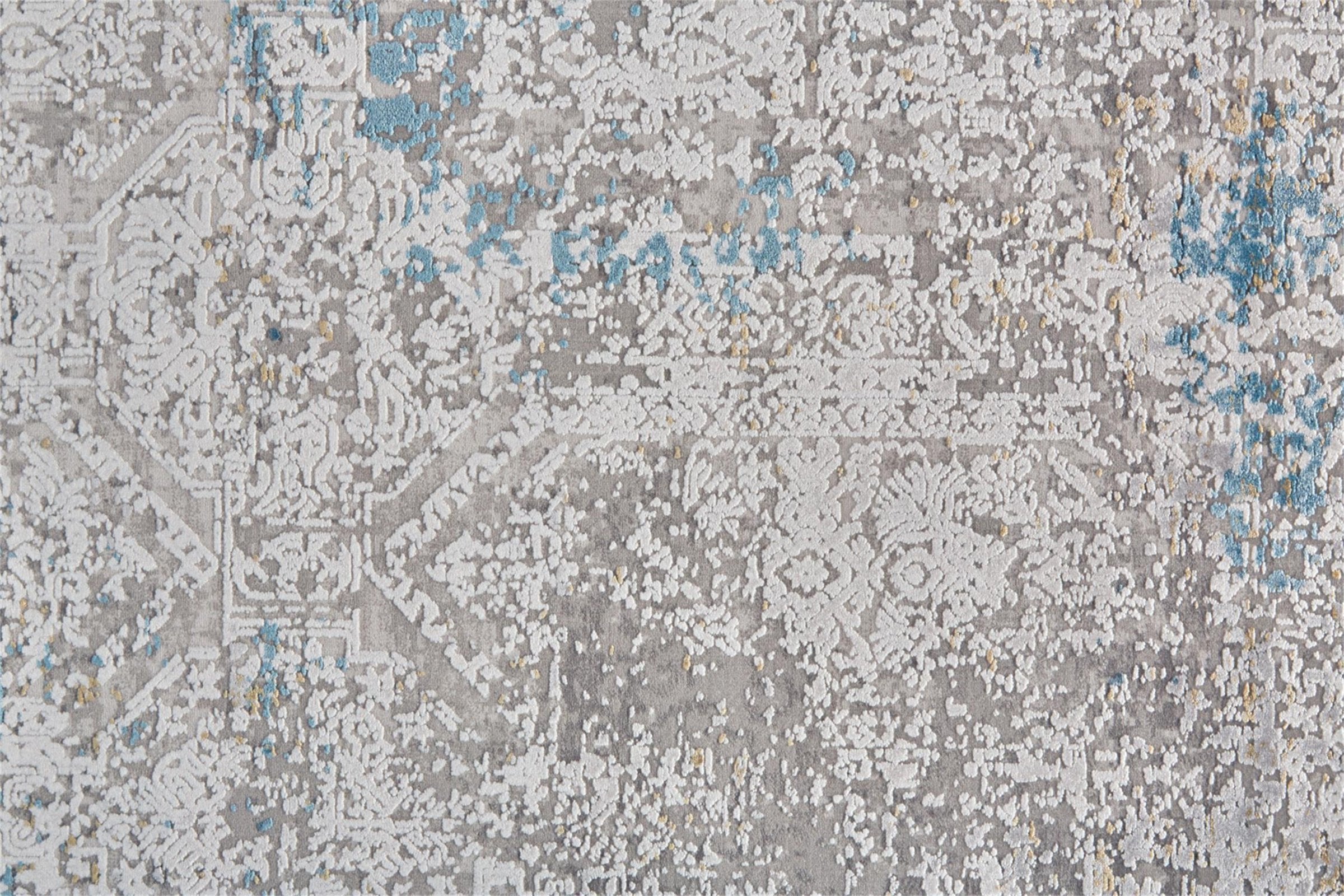 Feizy Cadiz 3889F Rug in Ivory/Blue