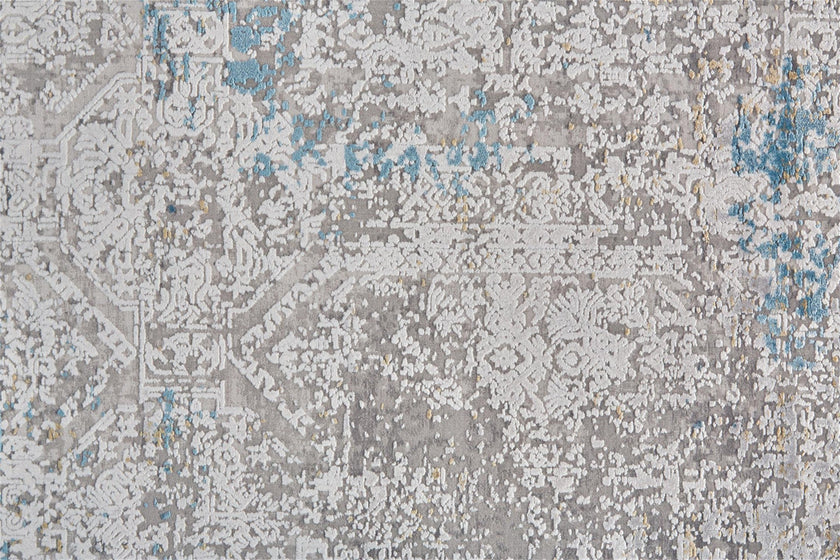 Feizy Cadiz 3889F Rug in Ivory/Blue