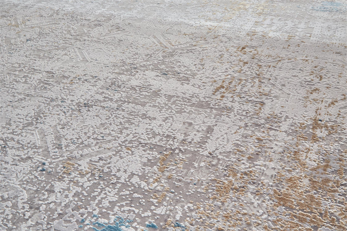 Feizy Cadiz 3889F Rug in Ivory/Blue