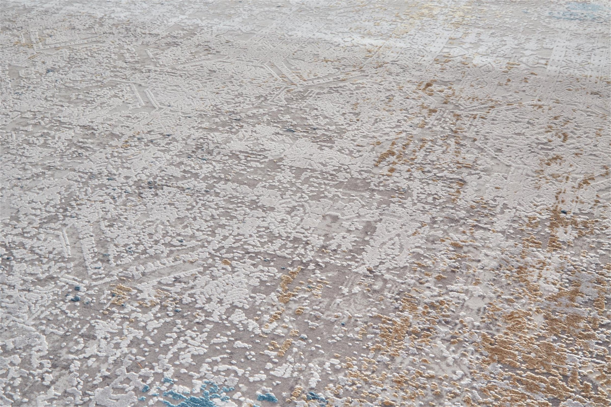 Feizy Cadiz 3889F Rug in Ivory/Blue