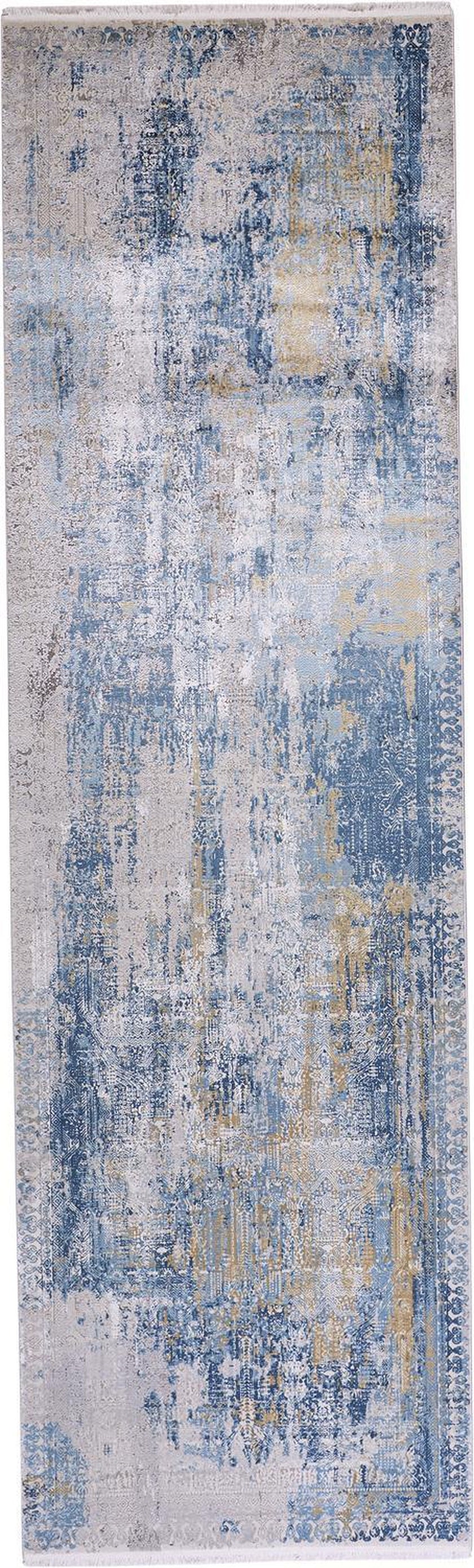 Feizy Cadiz 3890F Rug in Blue/Gray