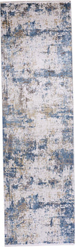 Feizy Cadiz 3891F Rug in Blue/Ivory