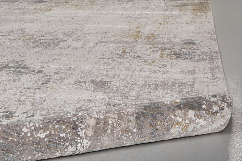 Feizy Cadiz 3892F Rug in Light Gray/Ivory