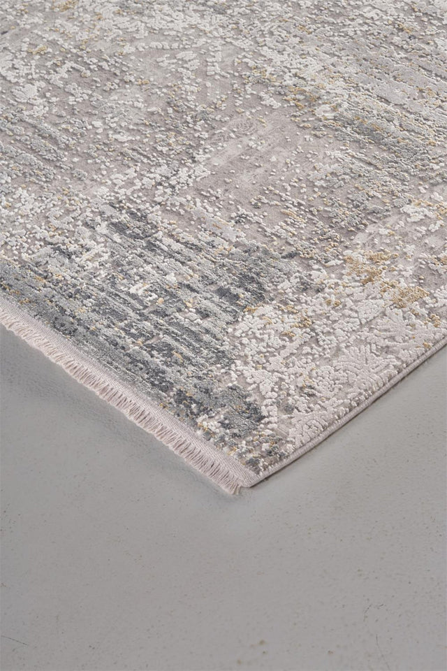 Feizy Cadiz 3892F Rug in Light Gray/Ivory