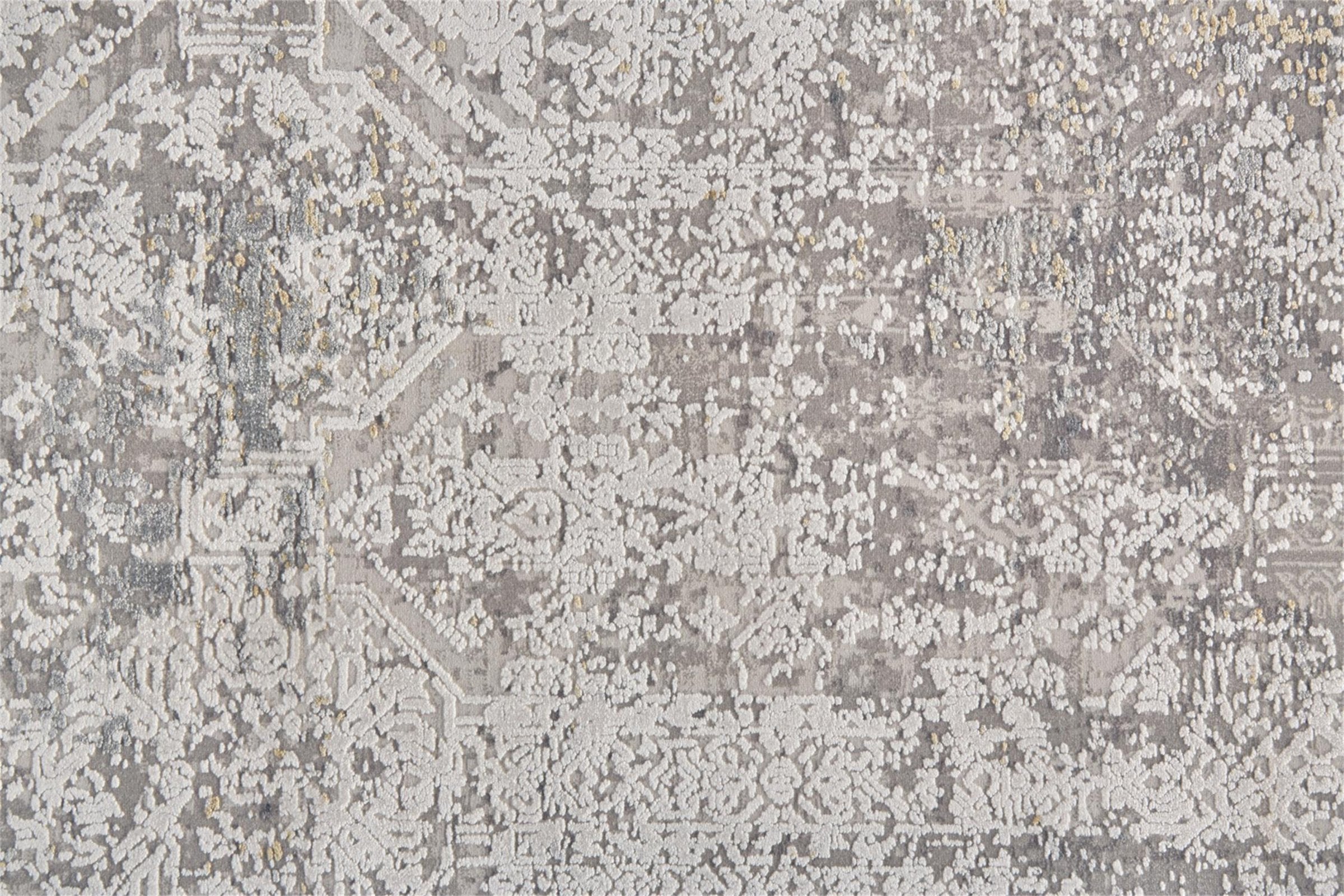 Feizy Cadiz 3892F Rug in Light Gray/Ivory
