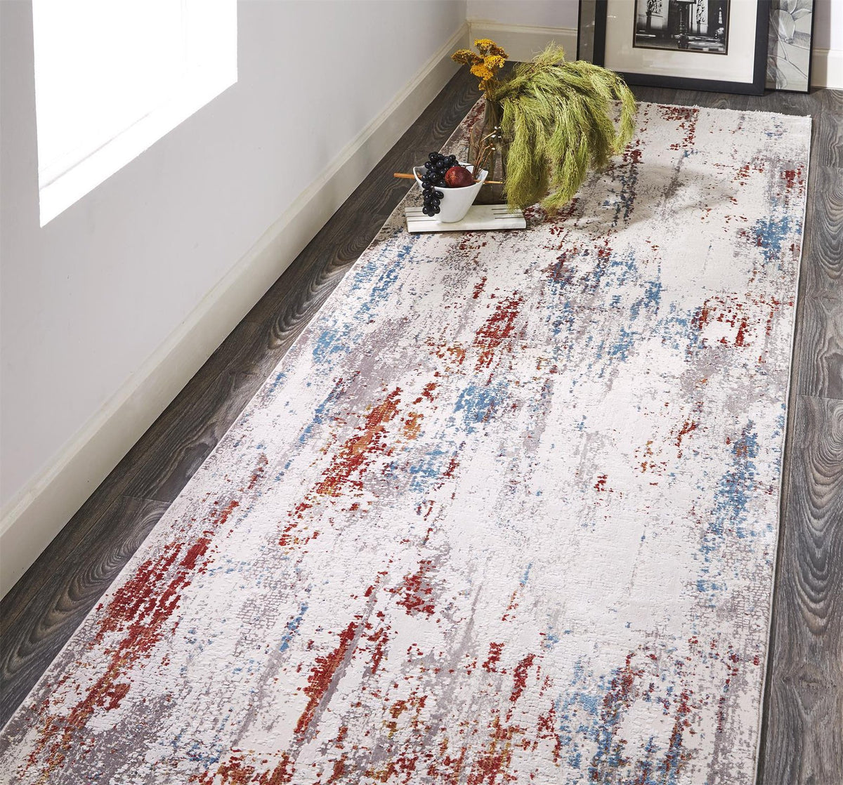 Feizy Cadiz 3903F Rug in Ivory/Multi