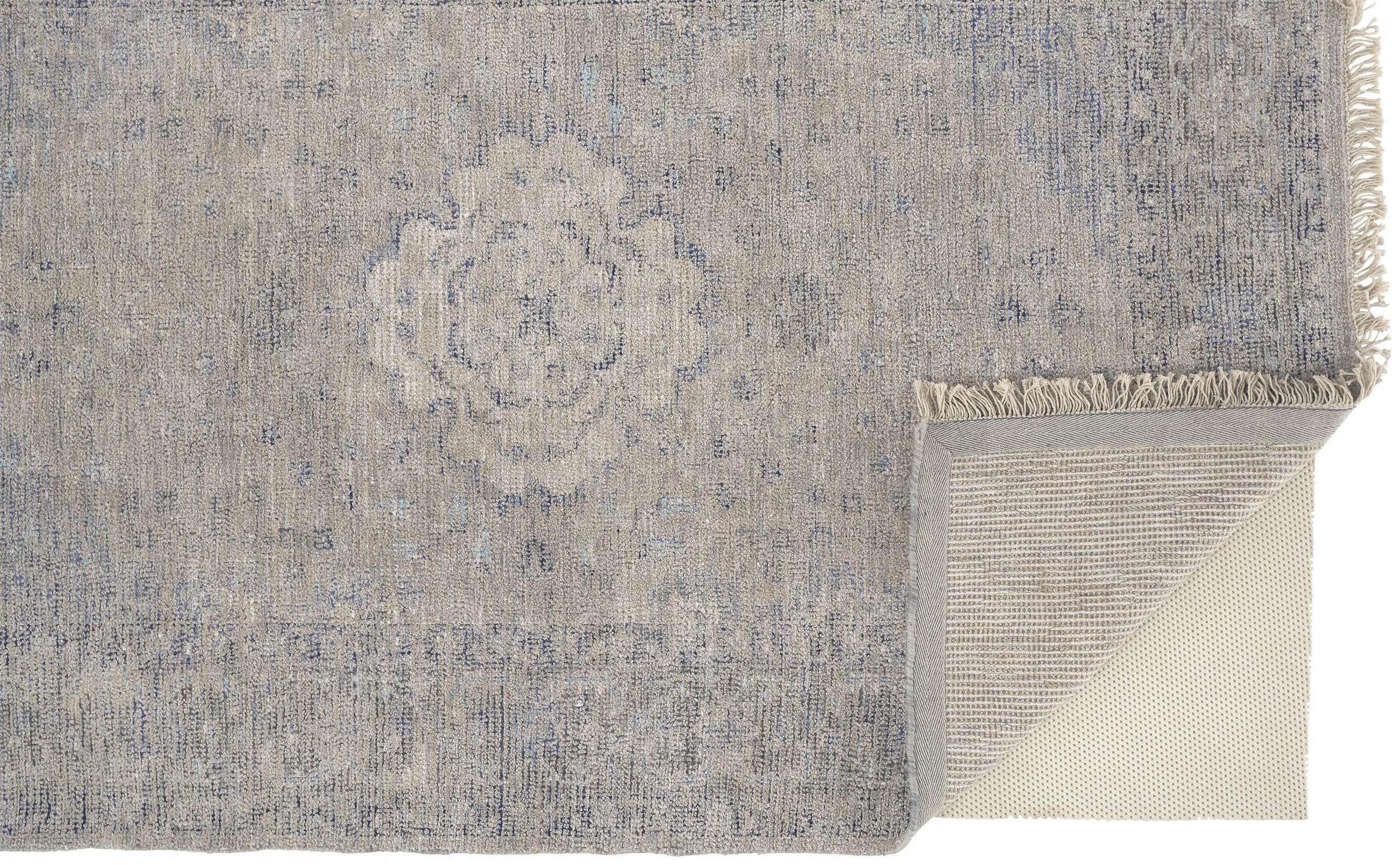 Feizy Caldwell 8108F Rug in Gray / Blue
