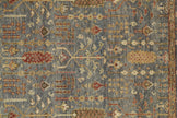 Feizy Carrington 6499F Rug in Blue / Rust